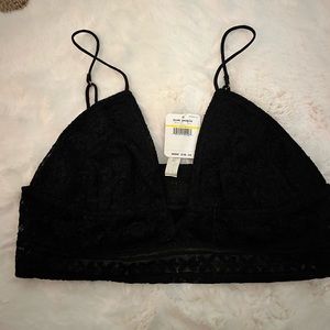 FREE PEOPLE lace bralette medium NWT
